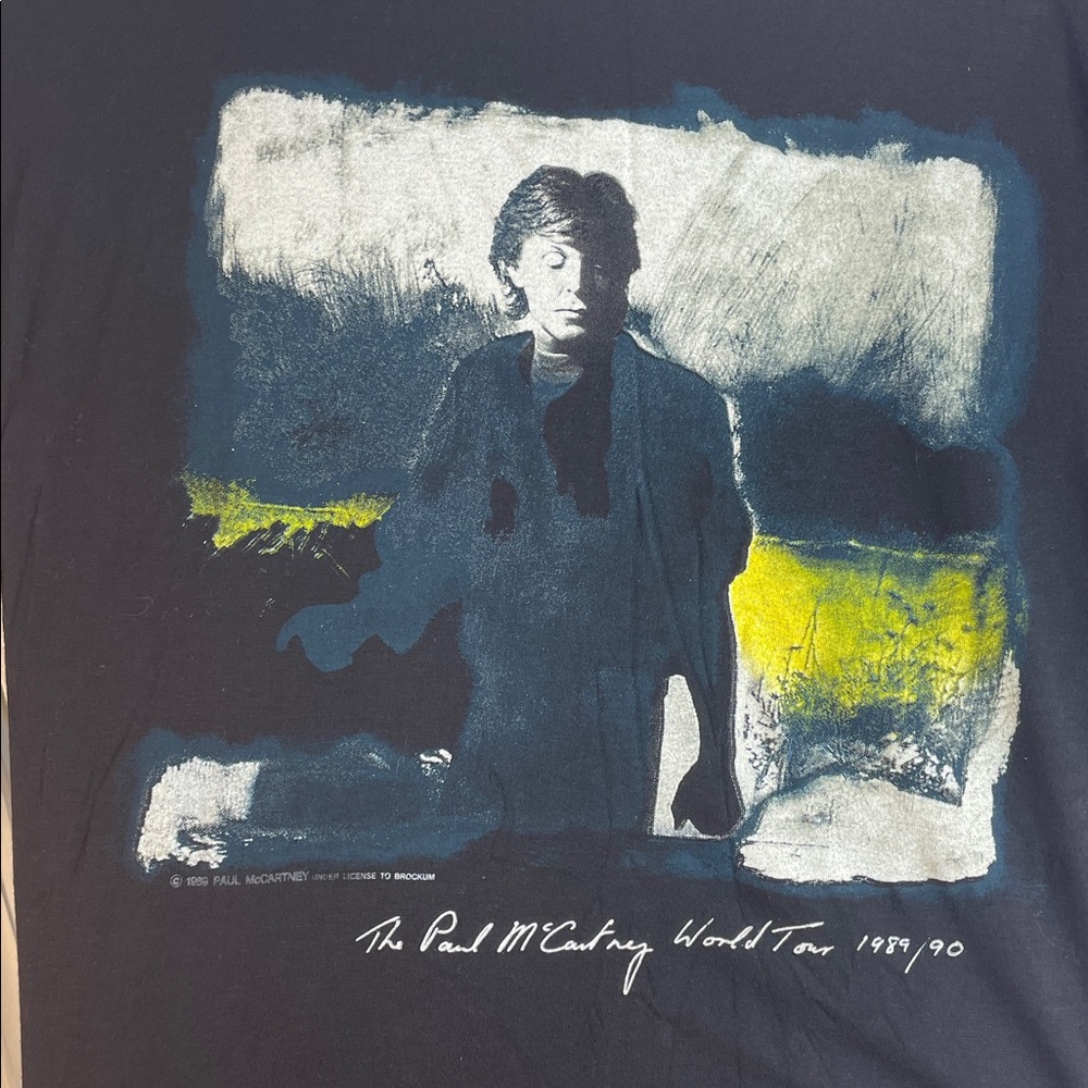 Paul McCartney 1989 World Tour T Shirt